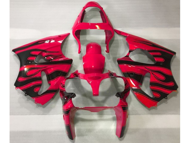 Rot & Schwarz Flamme 2000-2002 ZX6R Motorrad Verkleidung Rot & Schwarz Flamme 2000-2002 ZX6R Motorrad Verkleidung