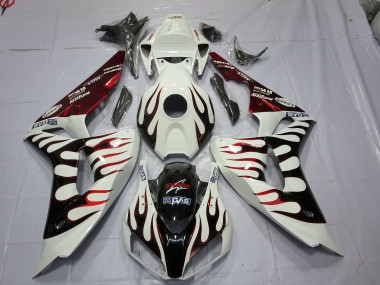 Rot & Schwarz Flamme 2006-2007 CBR1000RR Motorrad Verkleidung