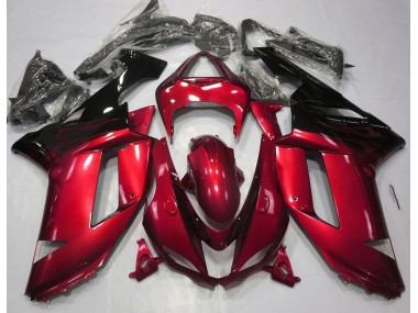 Rot & Schwarz Glänzend 2007-2008 ZX6R Motorrad Verkleidung