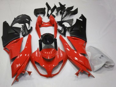 Rot & Schwarz Glänzend 2009-2012 ZX6R Motorrad Verkleidung