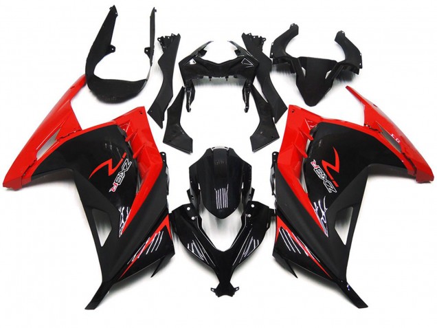 Rot & Schwarz Glänzend 2013-2018 Ninja 300 Motorrad Verkleidung