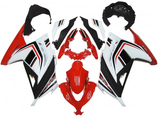 Rot Weiß & Schwarz Glänzend 2013-2018 Ninja 300 Motorrad Verkleidung