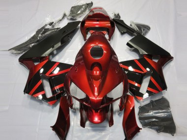 Rot & Schwarz Glänzendes Design 2005-2006 CBR600RR Motorrad Verkleidung