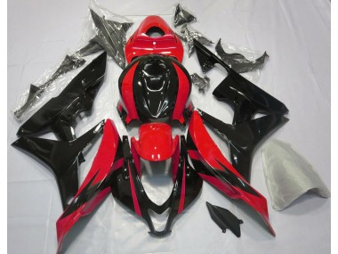 Rot & Schwarz OEM-Design 2007-2008 CBR600RR Motorrad Verkleidung