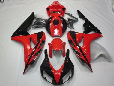 Rot Schwarz OEM-Stil Ohne Aufkleber 2006-2007 CBR1000RR Motorrad Verkleidung