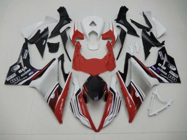 Rot Weiß & Schwarz Stil 2013-2016 Daytona 675 Motorrad Verkleidung