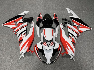 Rot-Weiß-Schwarz-Zack 2009-2012 ZX6R Motorrad Verkleidung