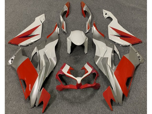 Rot Weiß & Silber 2019-2023 ZX6R Motorrad Verkleidung