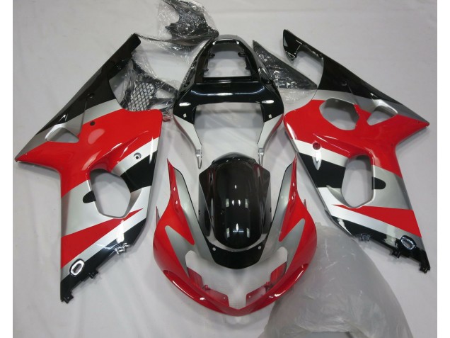 Rot Silber OEM Stil 2000-2002 GSXR 1000 Motorrad Verkleidung