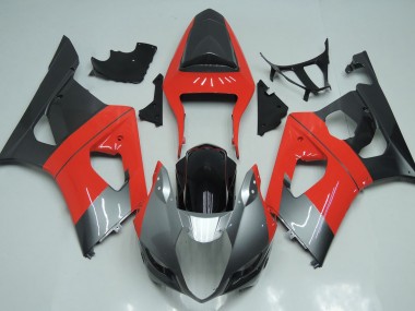 Rot-Silber & Schwarz 2003-2004 GSXR 1000 Motorrad Verkleidung