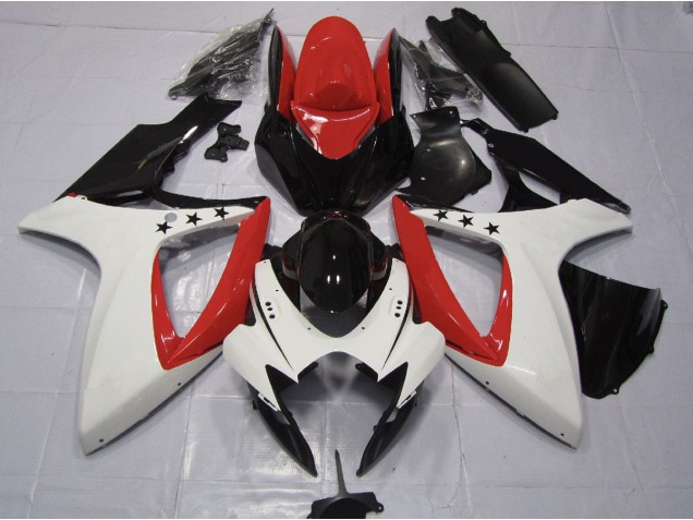 Rot Stern 2006-2007 GSXR 600-750 Motorrad Verkleidung