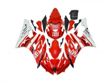 Rot & Weiß Stern Fiat 2006-2007 R6 Motorrad Verkleidung