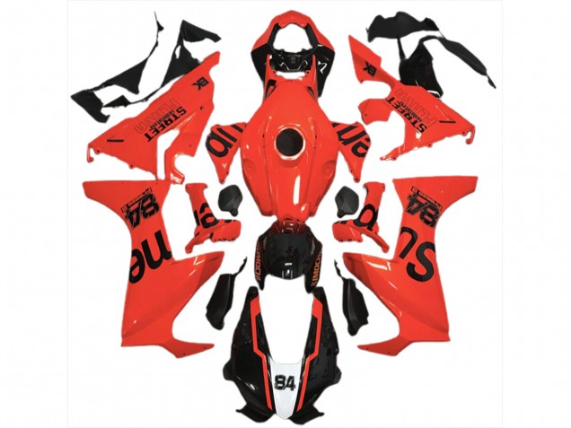 Rot Street Flava 2017-2023 CBR1000RR Motorrad Verkleidung