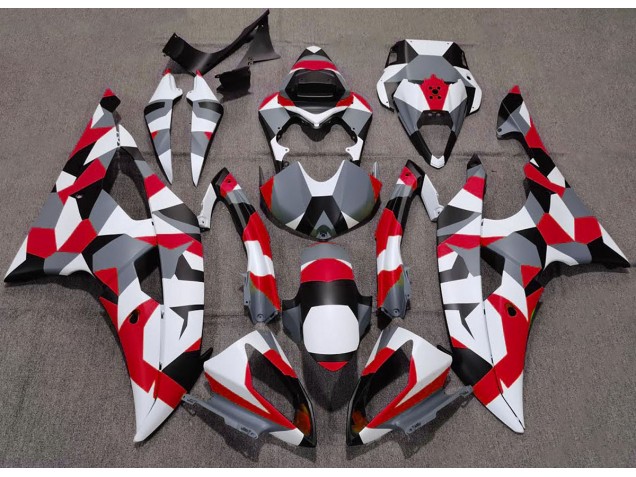 Rot Tarnung Uni 2008-2016 R6 Motorrad Verkleidung