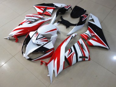 Rot-Weiß-Zag 2009-2012 ZX6R Motorrad Verkleidung