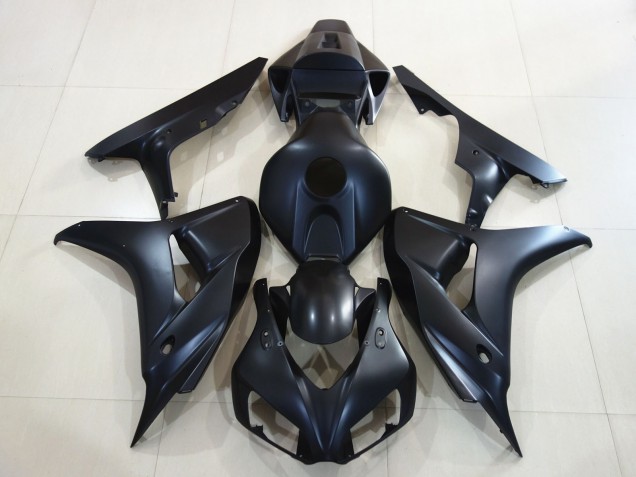 Schlichte Matt Schwarz 2006-2007 CBR1000RR Motorrad Verkleidung