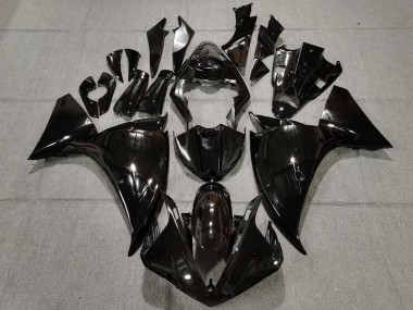 Schlichte Schwarz Glänzend 2009-2011 R1 Motorrad Verkleidung