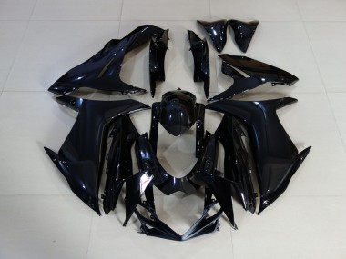 Schlichte Schwarz Glänzend 2011-2024 GSXR 600-750 Motorrad Verkleidung