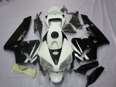 Schwarz & Weiß 2005-2006 CBR600RR Motorrad Verkleidung