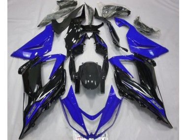 Schwarz & Blau 2013-2018 ZX6R Motorrad Verkleidung