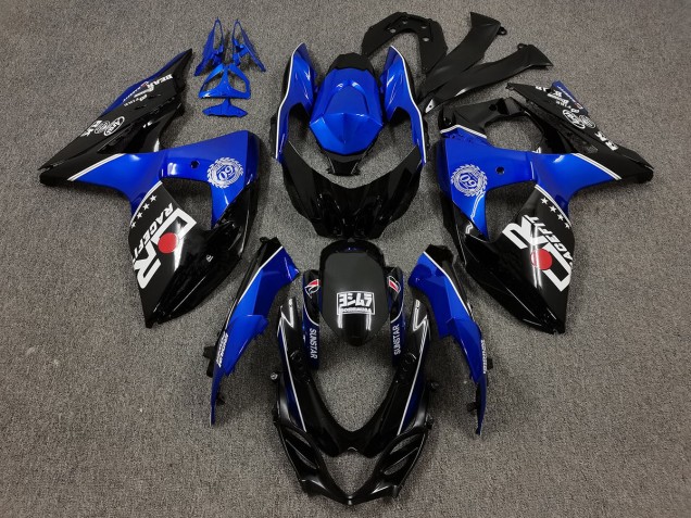 Schwarz & Blau Mit Benutzerdefinierten Logos 2009-2016 GSXR 1000 Motorrad Verkleidung