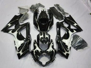 Schwarz-Weiß-Design 2008-2010 GSXR 600-750 Motorrad Verkleidung