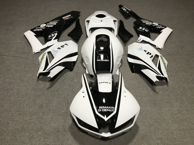 Schwarz-Weiß-Design 2013-2023 CBR600RR Motorrad Verkleidung