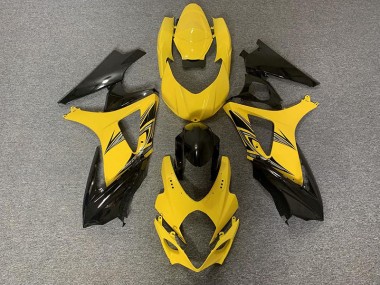 Schwarz & Gelb 2007-2008 GSXR 1000 Motorrad Verkleidung