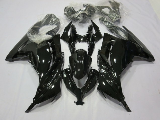 Schwarz Glanz 2013-2018 Ninja 300 Motorrad Verkleidung
