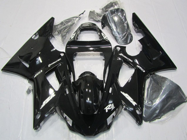 Schwarz Glänzend 2000-2001 R1 Motorrad Verkleidung