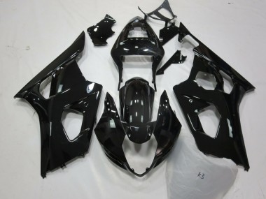 Schwarz Glänzend 2003-2004 GSXR 1000 Motorrad Verkleidung