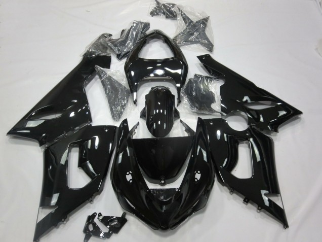 Schwarz Glänzend 2005-2006 ZX6R Motorrad Verkleidung