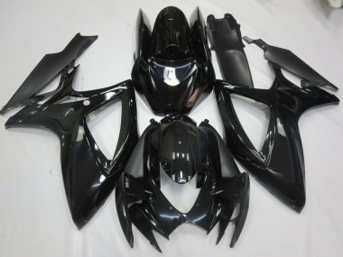 Schwarz Glänzend 2006-2007 GSXR 600-750 Motorrad Verkleidung