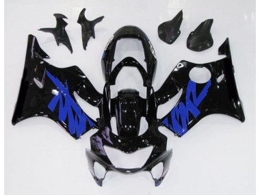 Schwarz Glänzend & Blau 1999-2000 CBR600 F4 Motorrad Verkleidung