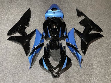 Schwarz Glänzend & Hellblau 2007-2008 CBR600RR Motorrad Verkleidung