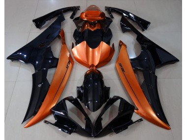 Schwarz Glänzend & Hellorange 2008-2016 R6 Motorrad Verkleidung