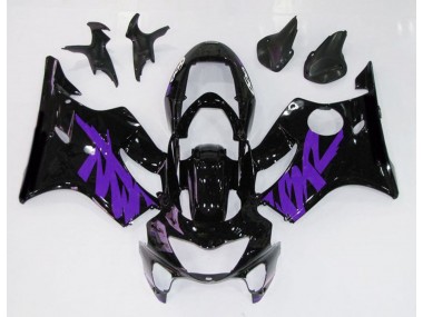 Schwarz Glänzend & Lila 1999-2000 CBR600 F4 Motorrad Verkleidung