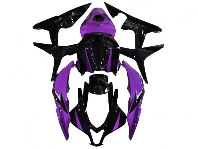 Schwarz Glänzend & Lila 2007-2008 CBR600RR Motorrad Verkleidung