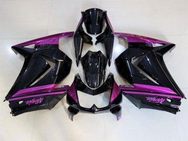 Schwarz Glänzend & Lila 2008-2012 Ninja 250 Motorrad Verkleidung