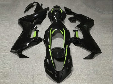 Schwarz Glänzend & Limettengrünes Futter 2017-2023 CBR1000RR Motorrad Verkleidung
