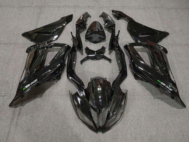 Schwarz Glänzend Mit Aufklebern 2013-2018 ZX6R Motorrad Verkleidung