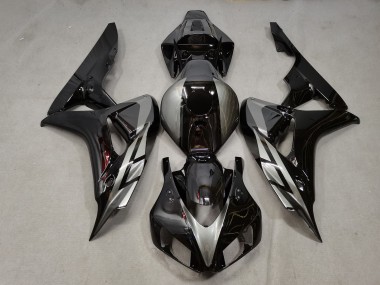 Schwarz Glänzend Mit Grau 2006-2007 CBR1000RR Motorrad Verkleidung