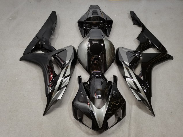 Schwarz Glänzend Mit Grau 2006-2007 CBR1000RR Motorrad Verkleidung