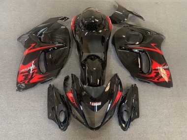 Schwarz Glänzend Mit Roten Logos 2008-2020 GSXR 1300 Motorrad Verkleidung