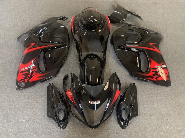 Schwarz Glänzend Mit Roten Logos 2008-2020 GSXR 1300 Motorrad Verkleidung