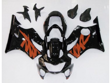 Schwarz Glänzend & Orange 1999-2000 CBR600 F4 Motorrad Verkleidung