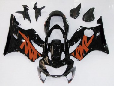 Schwarz Glänzend & Orange 1999-2000 CBR600 F4 Motorrad Verkleidung