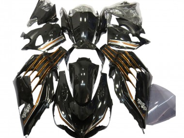 Schwarz Glänzend & Orange 2012-2021 ZX14R Motorrad Verkleidung