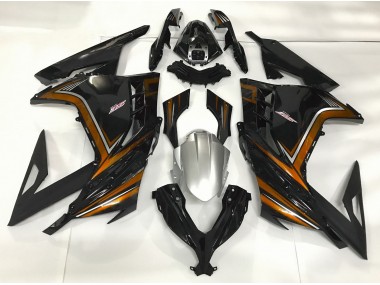 Schwarz Glänzend & Orange 2013-2018 Ninja 300 Motorrad Verkleidung