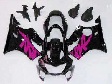 Schwarz Glänzend & Pink 1999-2000 CBR600 F4 Motorrad Verkleidung